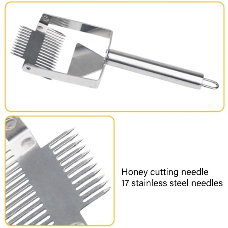 Nĩa Inox Mới Cho Mật Ong Cắt Tổ Ong Dụng Cụ Cạo Tổ Ong