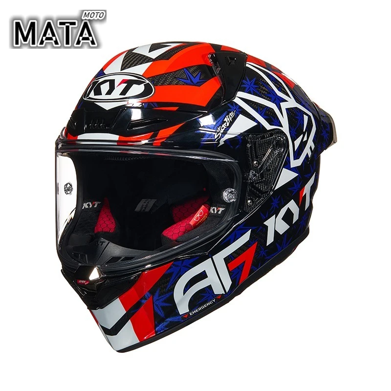Original KYT R1R Motorcycle Helmets ECE2206 Sport Bike Helmet Men DOT ECE Scooter Casco De Moto HELMET KYT Casco Shark Pattern