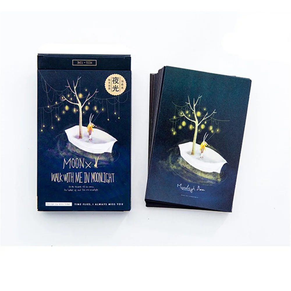 

30 шт./упак., высококачественные нопроцкие поздравительные открытки, открытки на день рождения, бизнес, подарочные карты, набор открыток для сообщений