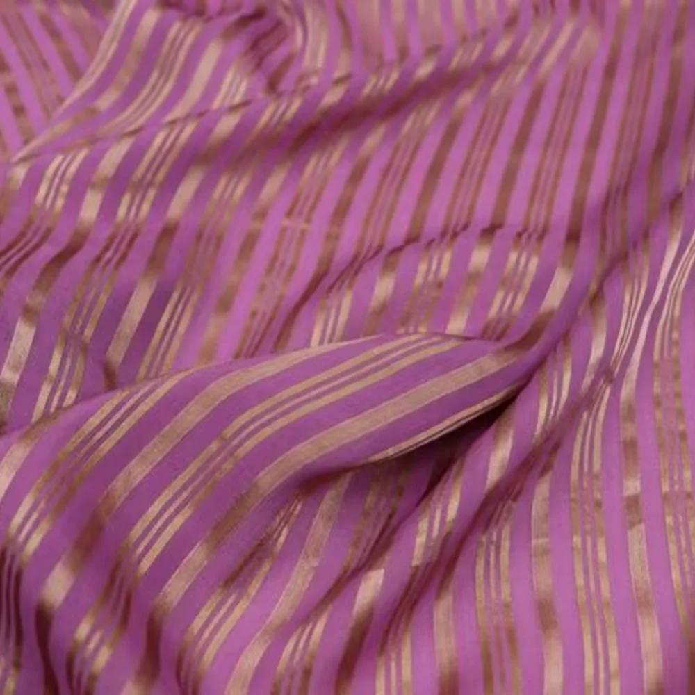 100% estilo de seda, nuevo diseño, calidad especial, gran Material, sensación suave, tela satinada a rayas de seda para mujer, vestido, falda de pijama