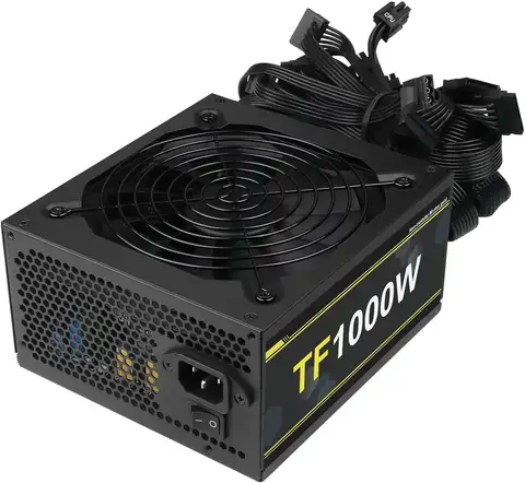 T.F.SKYWINDINTL 1000W Power Supply Full Voltage 100-240V Active PFC Gaming PSU Computer Power Supplies Non-Modular 80 Plus Gold