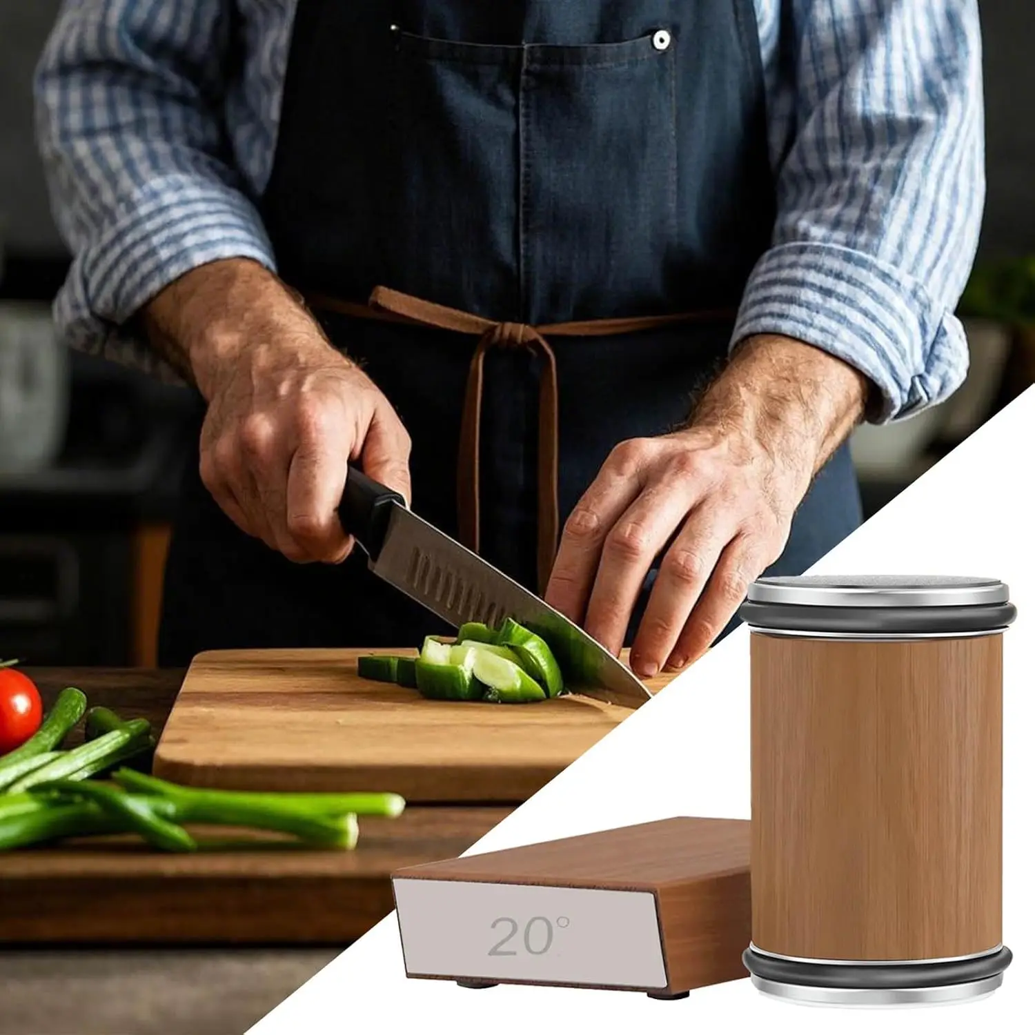 

Коричневая двухугольная точилка для ножей, набор точилок для ножей с вращающимся колесом, точильный камень с вращающимся колесом