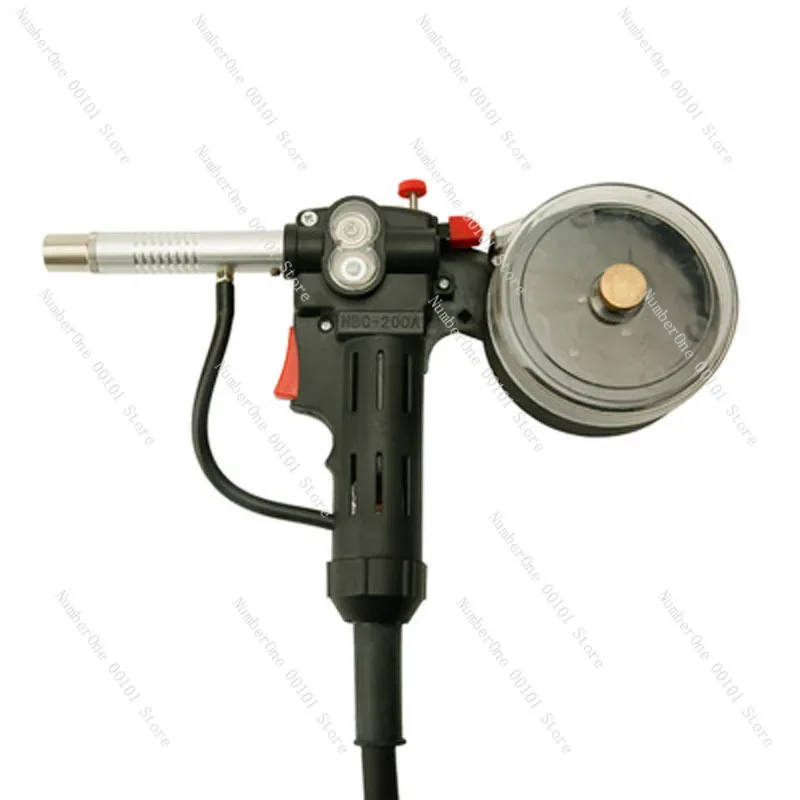 10Ft 3 Meters MIG Welder Spool Gun Wire Feeder Aluminum Welder Use Standard Spool with Euro Connection 24V DC Motor Free Nozzle