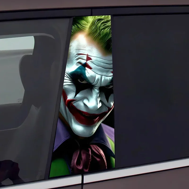 

1pc/2pcs Graffiti Funny Joker So Serious Car Stickers Waterproof Auto Vinyl Decals Anime Decoration for Car B-pillar Sticker