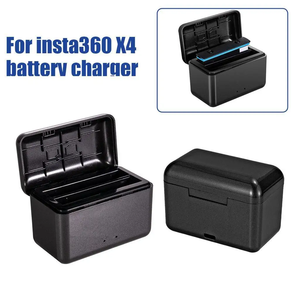 

For Insta360 X4 Dual Channel Battery Charging Box Fast Charging Charger Hub For Insta 360 X4 Charging Case Camera Accessories