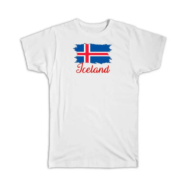 

Футболка с экспотом стран Исландии и флагом Исландии