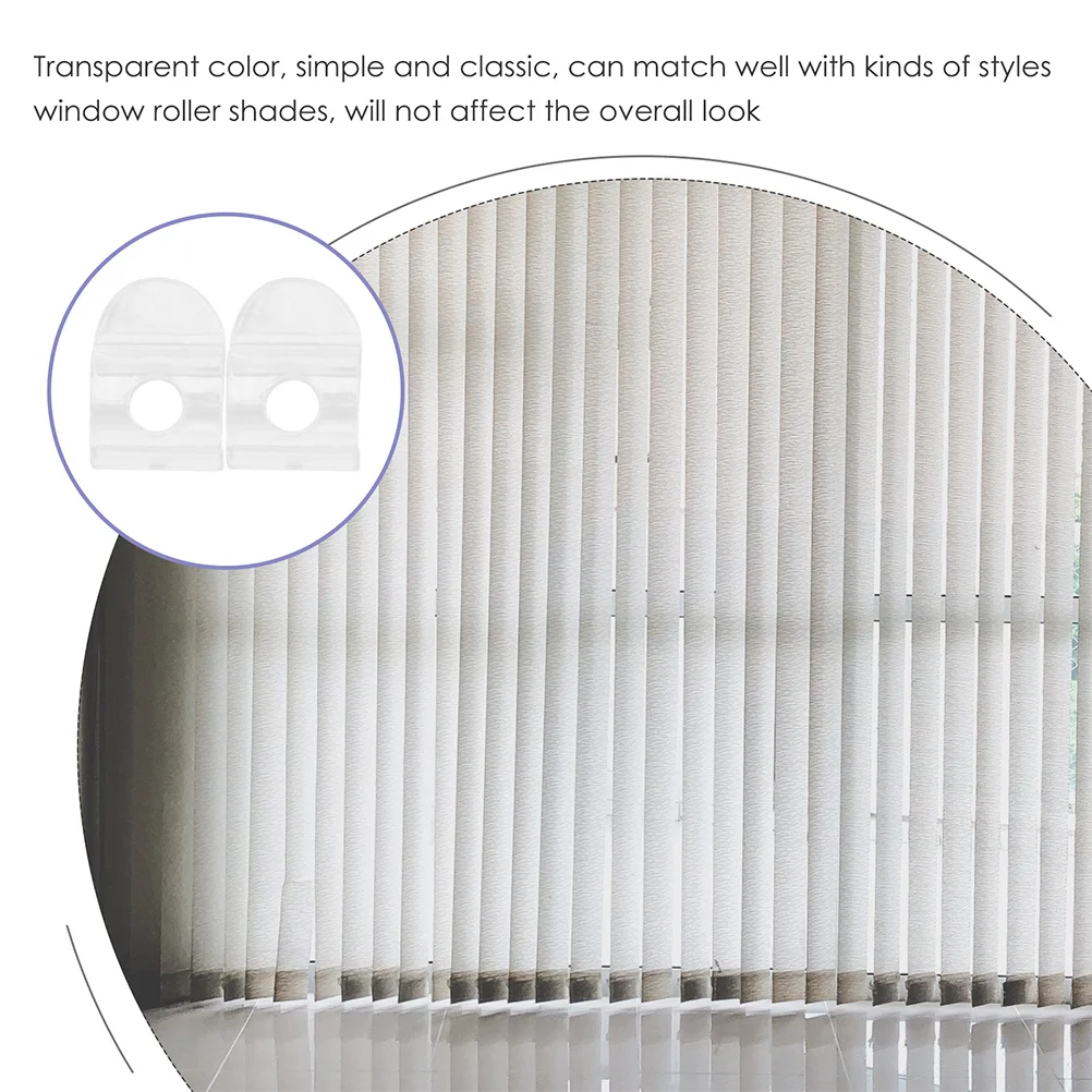 

2pcs Transparent Valance Clips Plastic Fixing For Horizontal Blinds Roller Shade Pulls Cordless Blind Handle Window Shade Parts