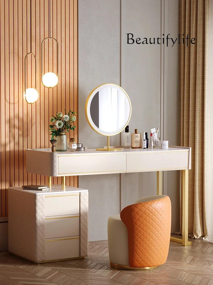 Master Bedroom Dresser Post-Modern Hong Kong Style Storage Integrated Makeup Table Light Luxury Dressing Table