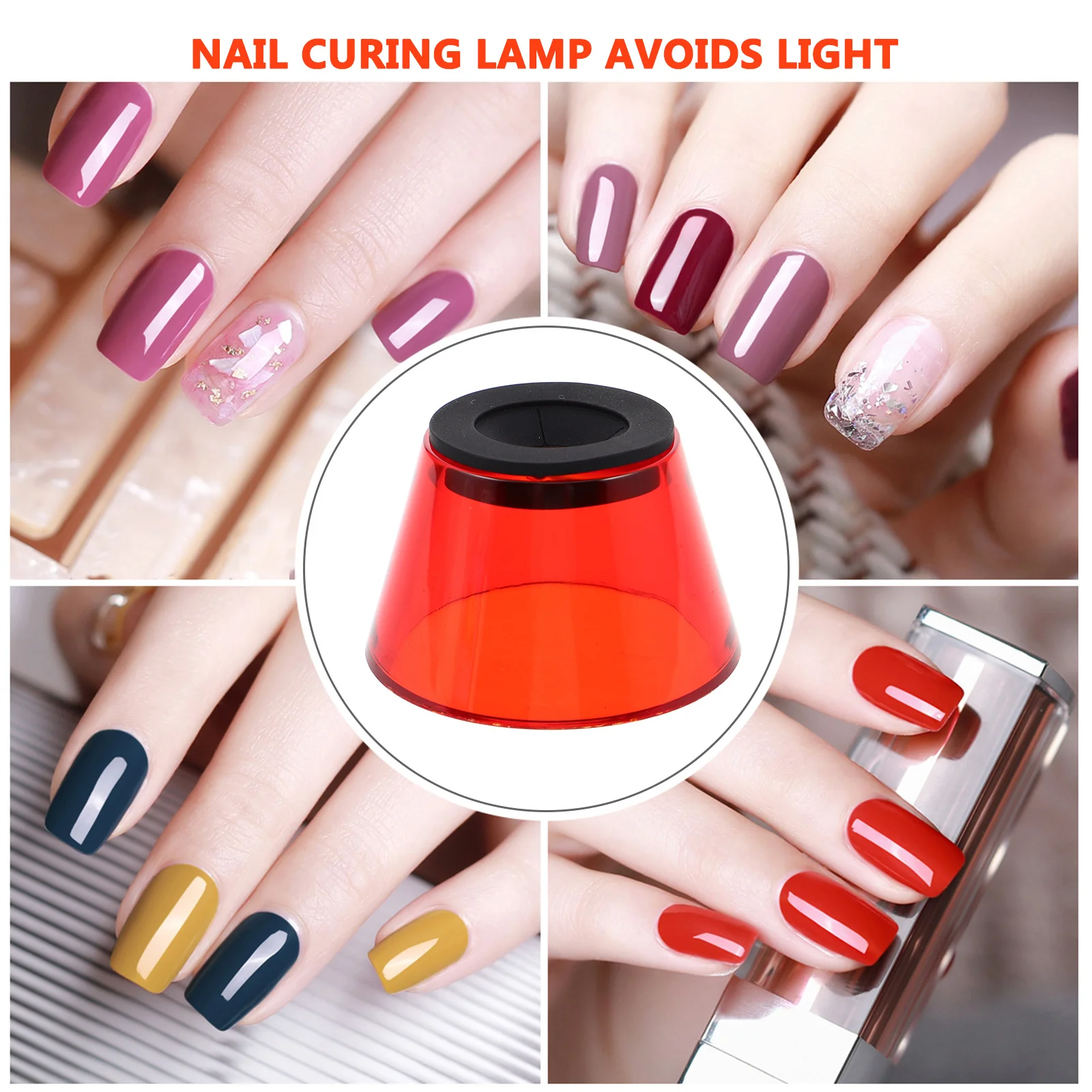 แผ่นป้องกันแสงยูวีสำหรับเครื่องอบเล็บเจล LED/UV ป้องกันดวงตา อุปกรณ์เสริมความปลอดภัยสำหรับร้านทำเล็บ