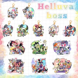 Helluva Boss Anime Women Keychain Men Acrylic Stand Model Plate Desktop Decoration Bags Keyring Friends Kids Gift Toys Cosplay