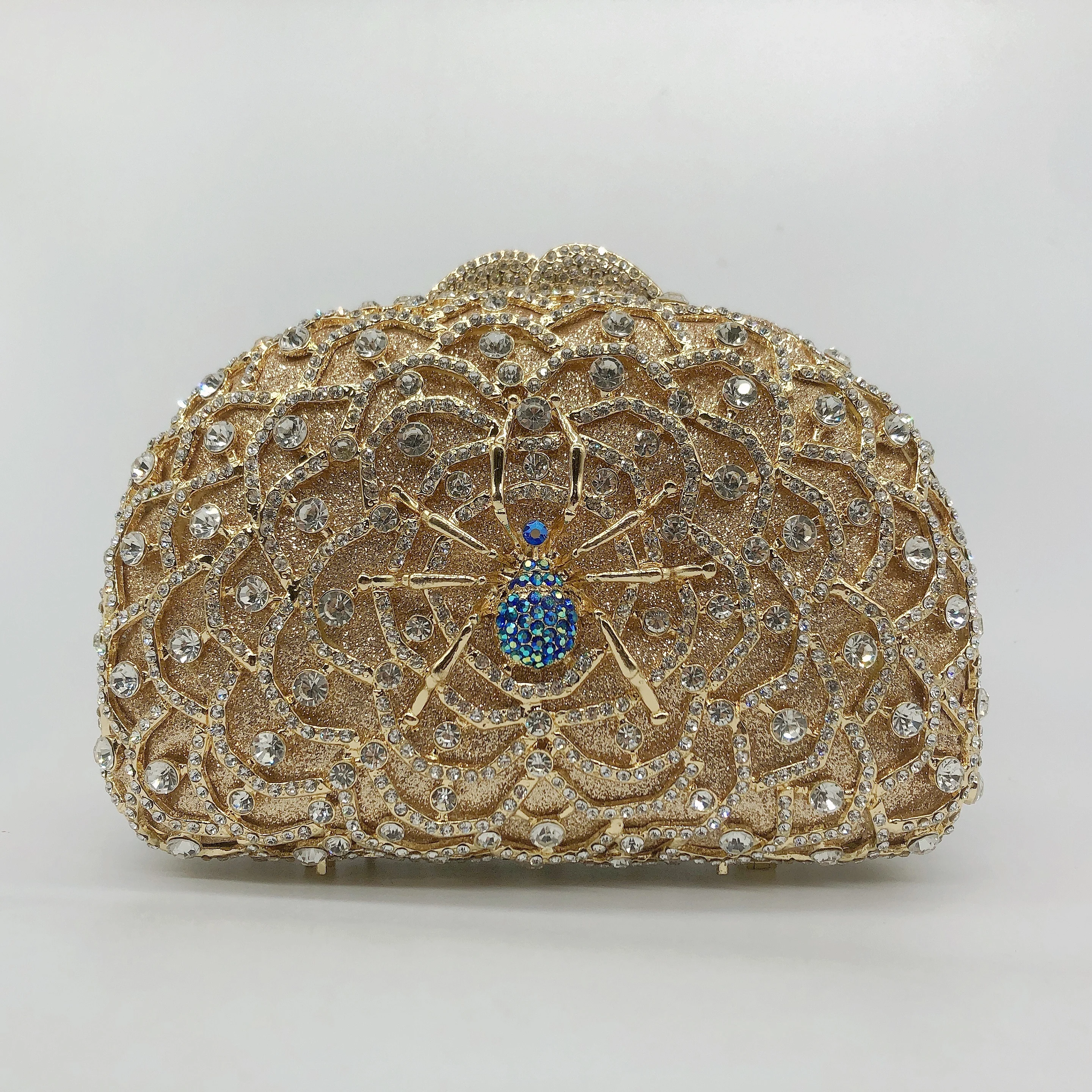 

Spider Crystal and Diamond Set Banquet Bag for Women