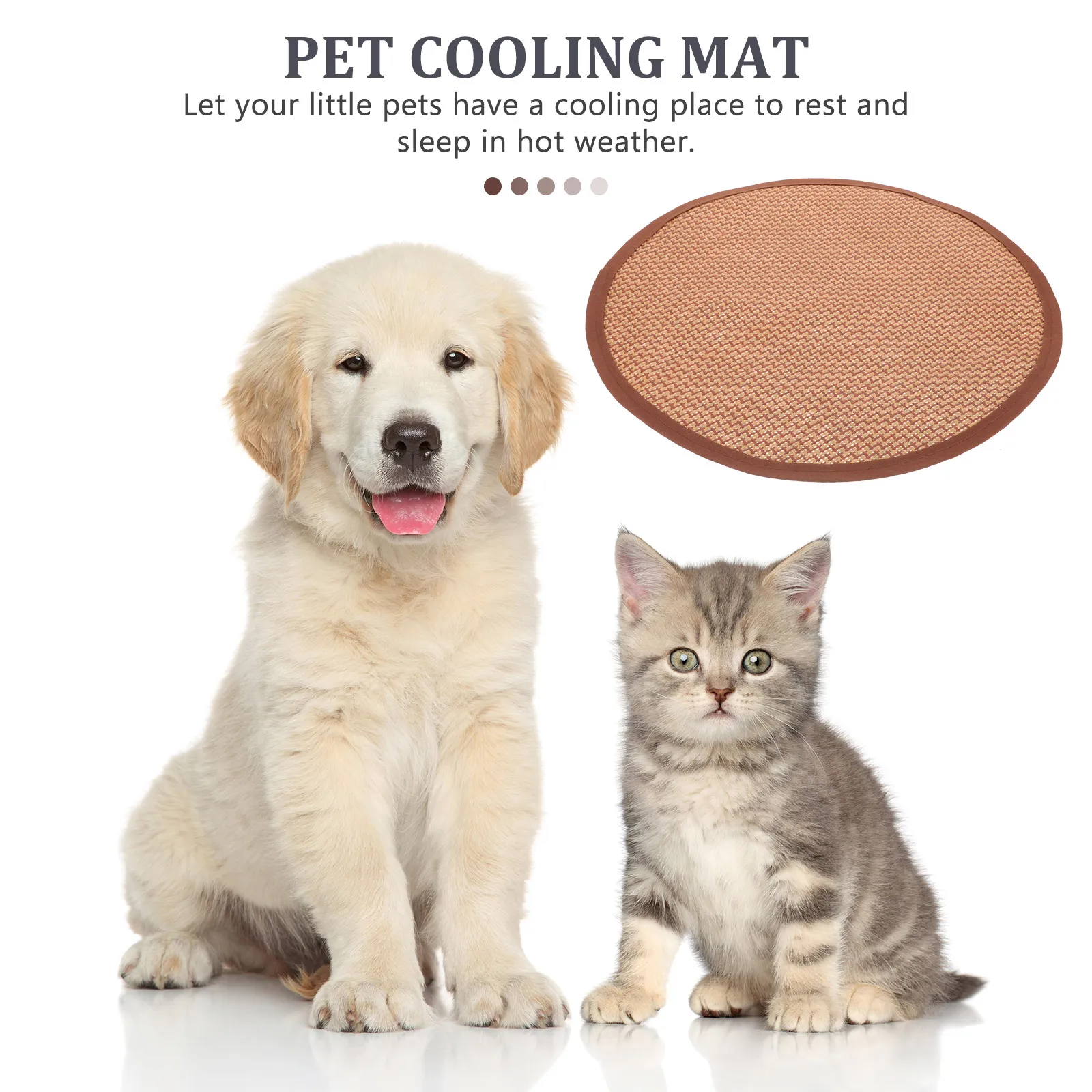 

Summer Pet Cooling Mat for Dogs and Cats Anti-Wear Light Weight Comfortable Sleeping Pad for Bed Cage Car Indoor Use Small Dog