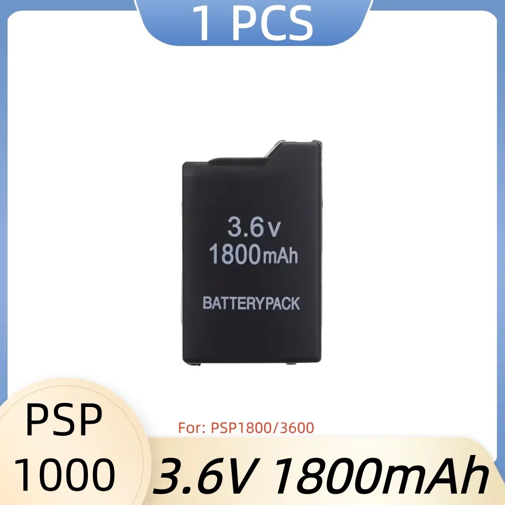 Paquete de batería recargable de litio de 1800mAh y 3,6 V para consola portátil Sony PSP-110 PSP-1001 PSP1000 PlayStation
