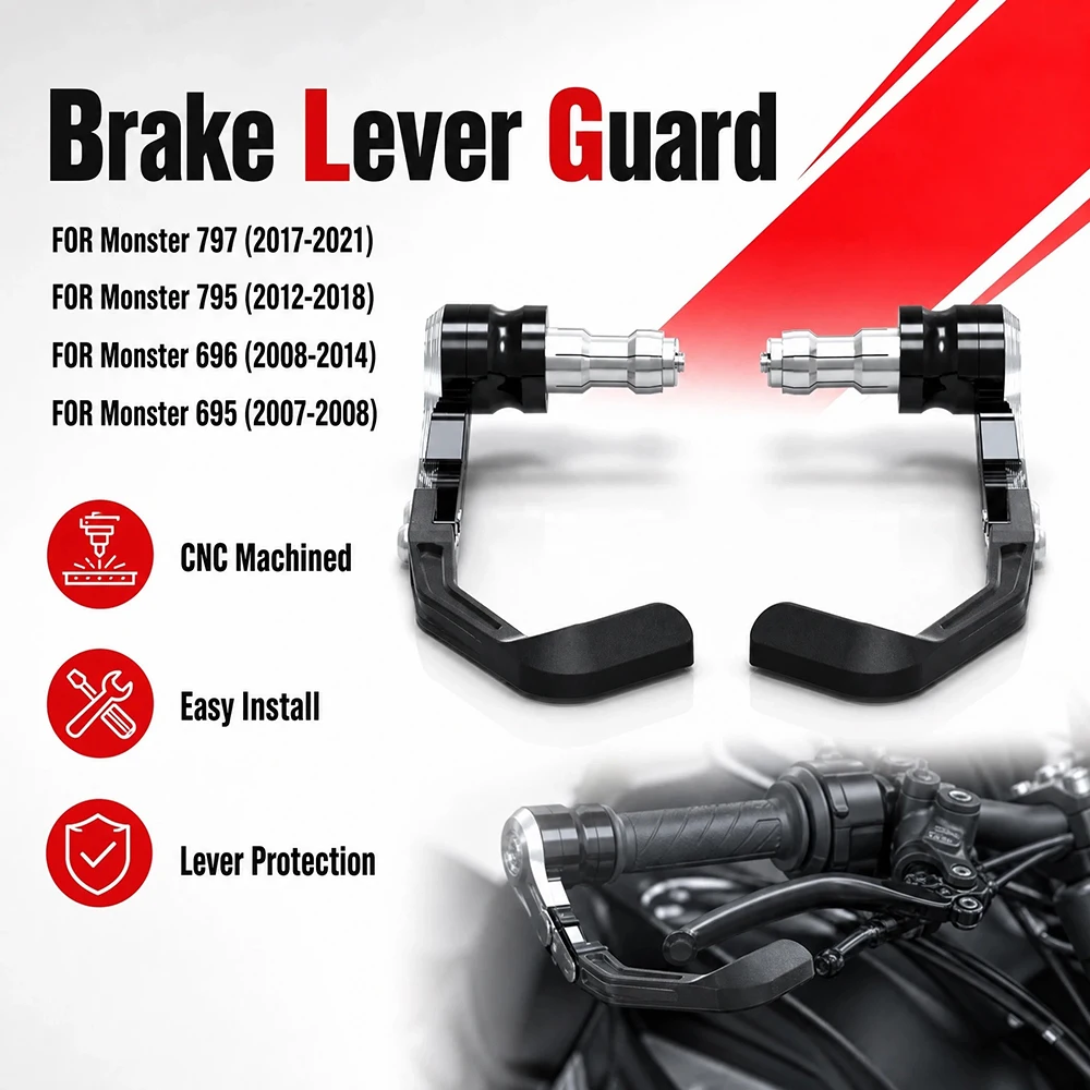 Motorcycle Accessories Lever Guard Brake Clutch Handlebar Protector Kit For Ducati Monster 695 696 795 797 2007-2021