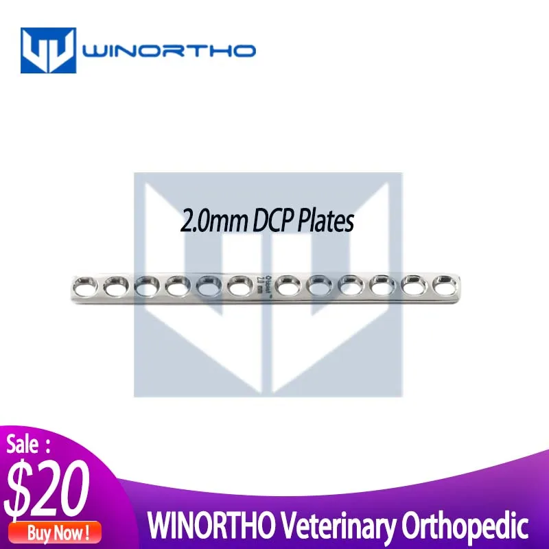 2.0mm dcp compression bone plate veterinary orthopedic instruments  pet animal surgical  winortho tplo alps  synthes ao screws