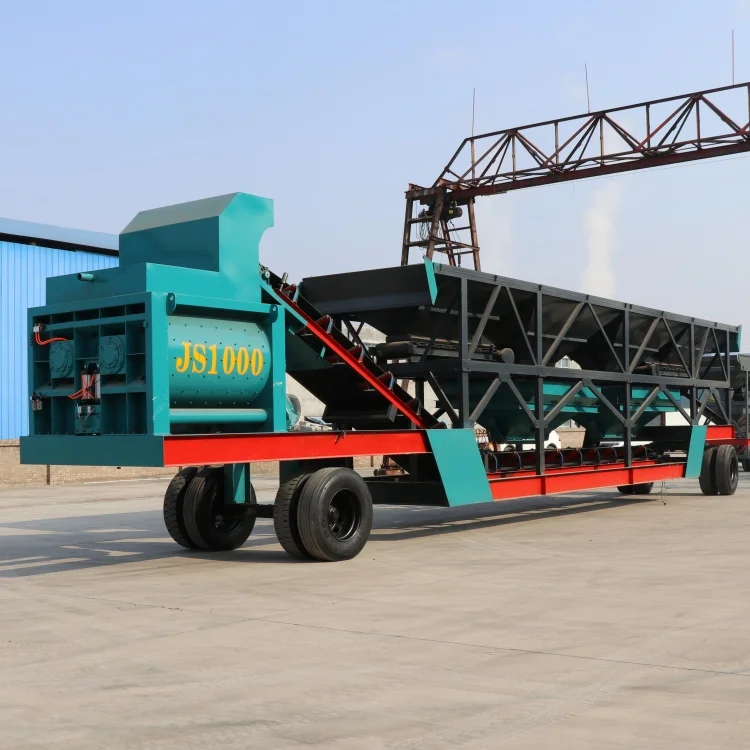 Planta Mezcladora de Concreto Móvil de Alta Producción, Hormigonera Portátil