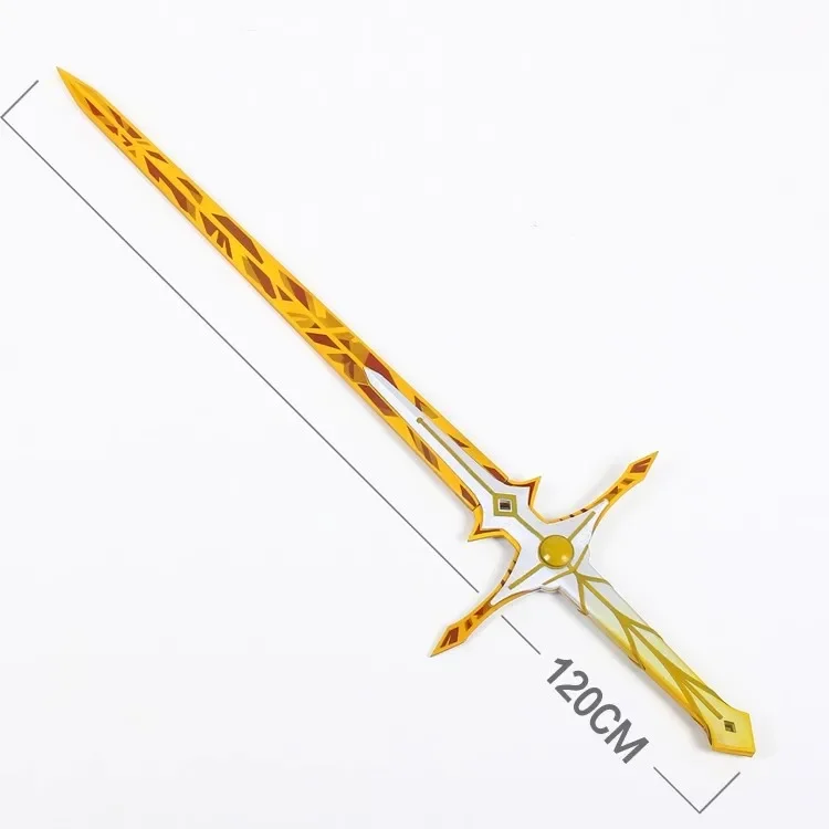 120CM Genshin Impact Traveler Lumine Aether Cosplay Prop PVC Sword Replica of Weapons for Halloween Carnival Fancy Party Events