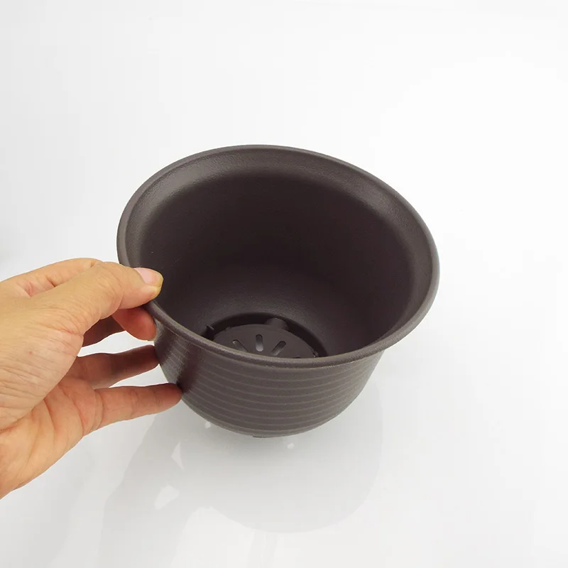 15 سنتيمتر البلاستيك حديقة اناء للزهور النبات عصاري تنمو الحضانة الأواني الخضار زارع أدوات المنزل صينية الزهرية لعشب بونساي E2