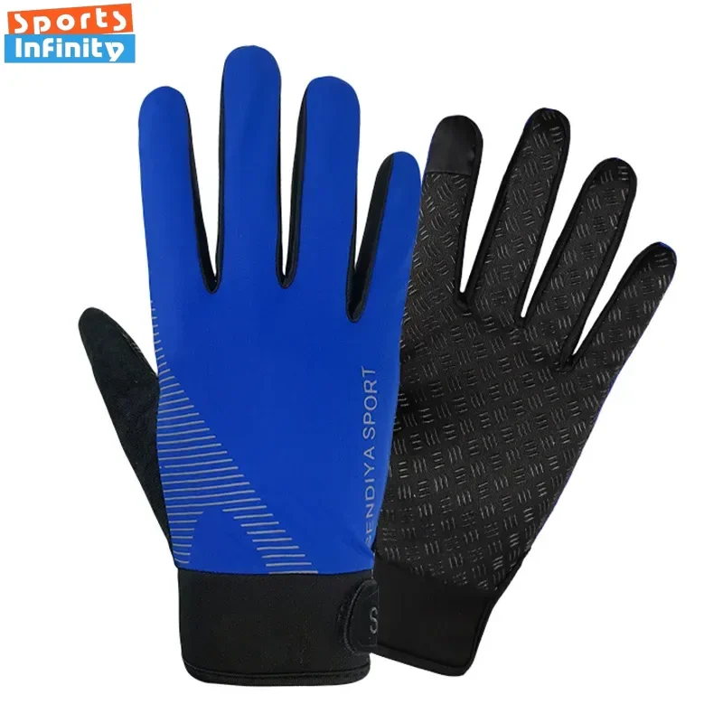 Summer Ice Silk Cycling Gloves Touch Screen Breathable Sun Protection Gloves Sports Fitness Mountaineering Gloves Quick Drying