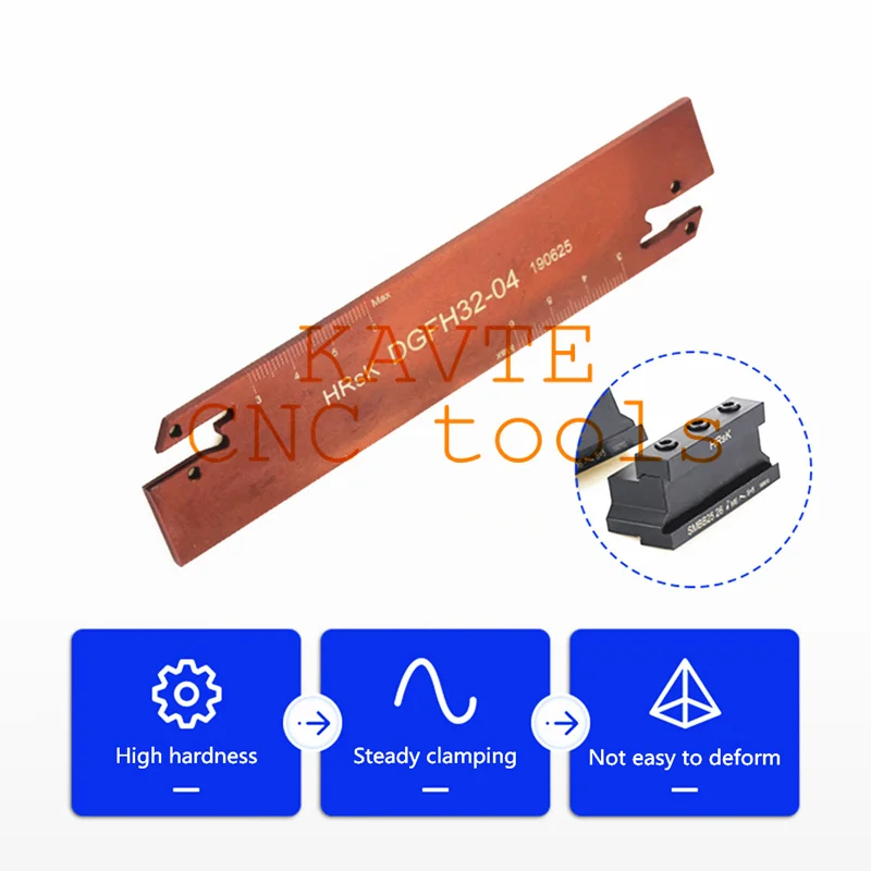 Corte faca Board Tool Holder, Grooving Cut-Off Holder, Lock Knife Wrench, Inserir para MGMN Carbide, SMBB, DGFH26-2 DGFH26-3 DGFH32-2
