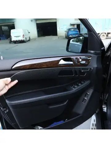 메르세데스 벤츠 ML GLE GL 클래스 GLS320 400 2012-2019 차량용 ABS 블랙 인테리어 도어 장식 패널 커버 트림 액세서리