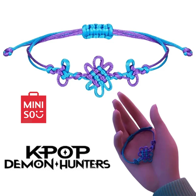 

Rumi Kpop Anime Demon Hunters Cosplay Bracelet Woven Rope Chain Pendant Roleplay Props for Girls Halloween Jewelry Accessories