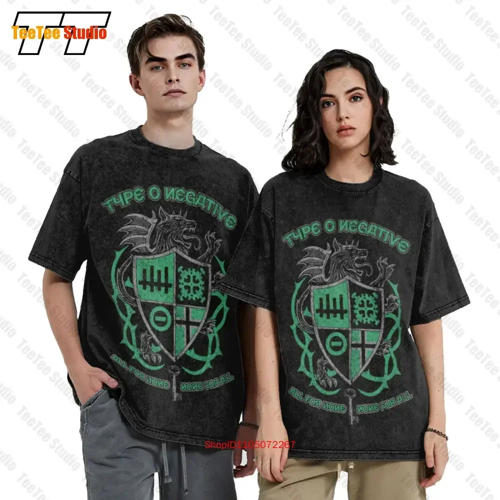 Type O Negative 'Wolf Crest' Vintage Oversized T-Shirt New 8VSQ