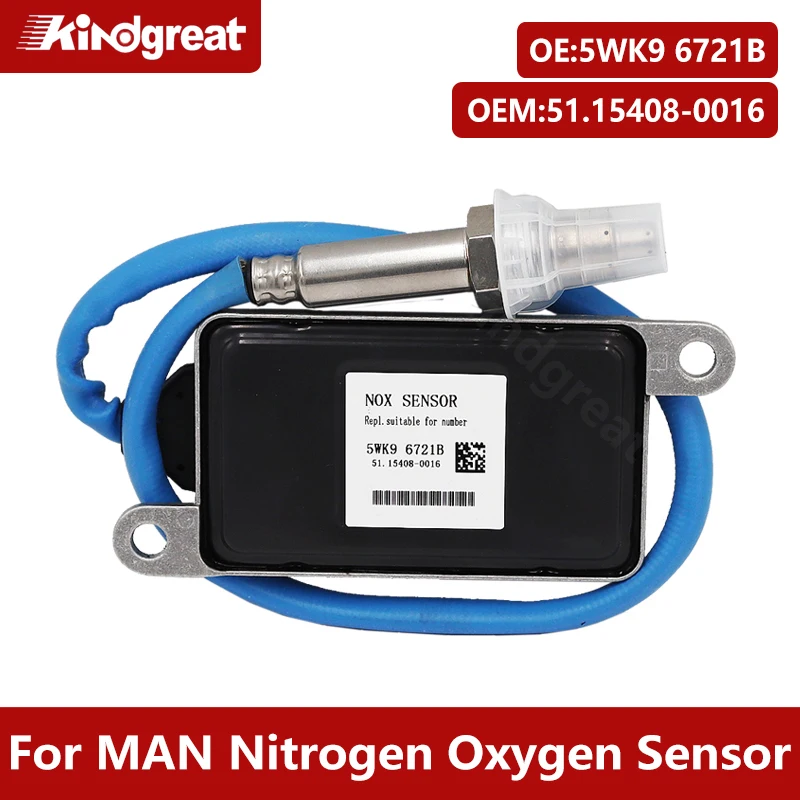 For MAN Truck High quality 5WK9 6721B NOX Sensor Nitrogen Oxygen Sensor 51.15408-0016