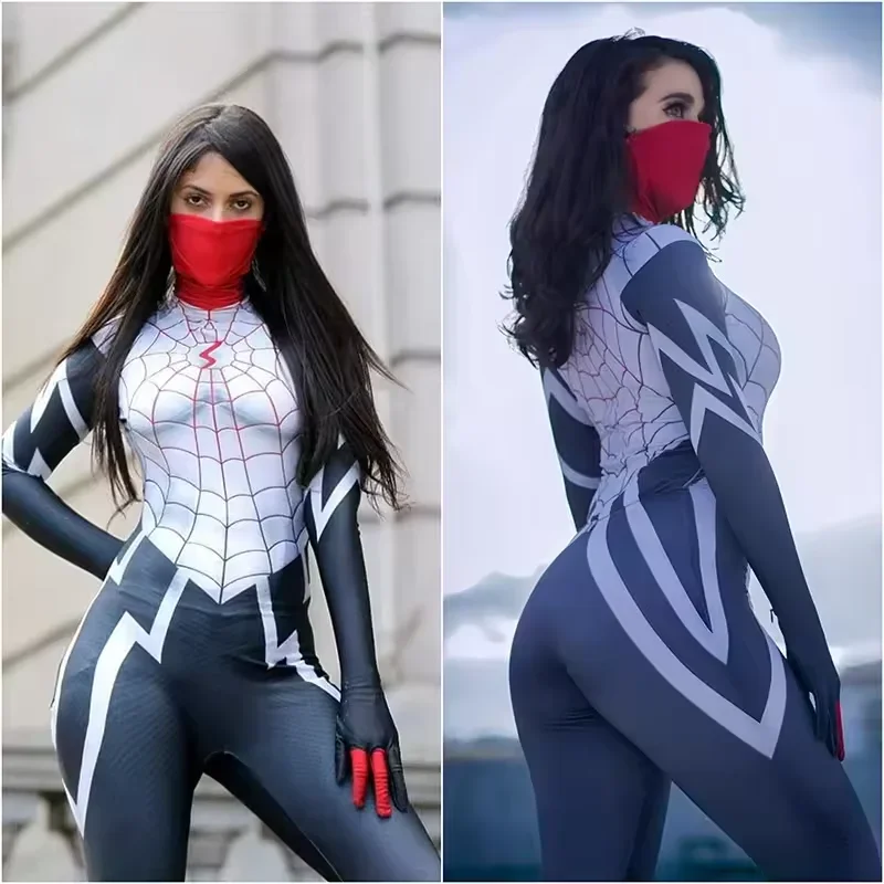 

Superhero Spider Man Cindy Moon Cosplay Costume Jumpsuit Female Fantasia Costume Halloween Bodysuit Party Jumpsuit Carnival Gift