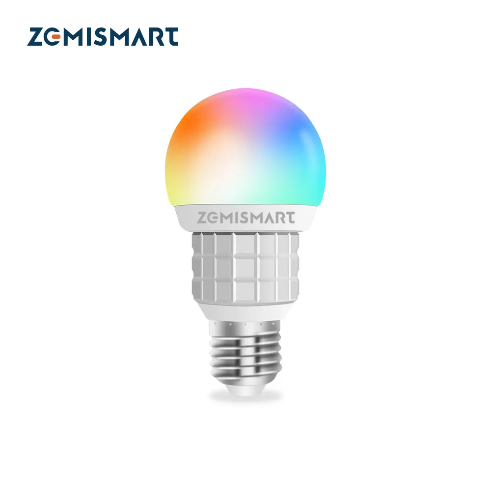 Zemismart WiFi Matter Certified Bulb RGB E27 Dimmer Enable Homekit Google Home SmartThings Alexa Control