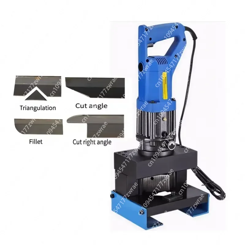 2000W Handheld 4In1 Electric Hydraulic Angle Steel Cutting Machine Angle Iron Cutter for Beveled/Rounded/Right