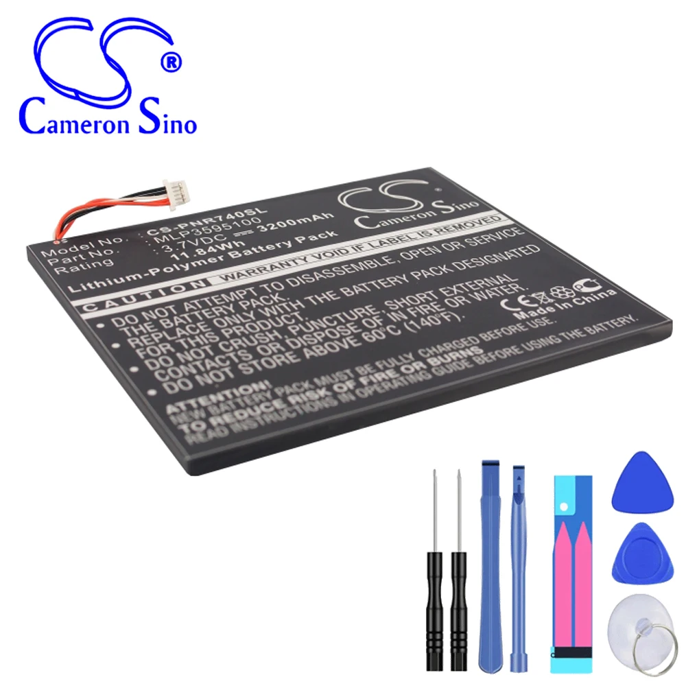 E-book, E-reader 3200mAh/11.84Wh Battery For Pandigital MLP3595100 Novel Tablet Color  R7T40WWHFI Volts 3.70V Color: Black