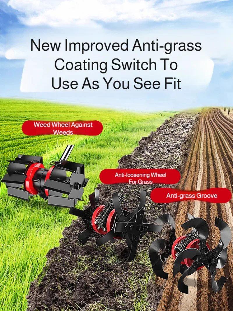 أجزاء قاطعة الفراشي مستقيم شفرة الخندق الجمعية إزالة الأعشاب الضارة عجلة المائل خدش الصلب أداة تشذيب الحافة رئيس جزازة العشب أجزاء #2