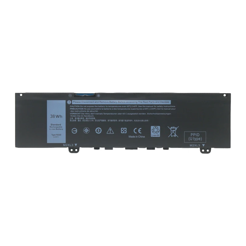 

F62G0 Battery For Dell Inspiron 13 7386 2-in-1 5370 7370 7380 7373 Vostro 5370 RPJC3 P91G P83G P87G 11.4V 38WH