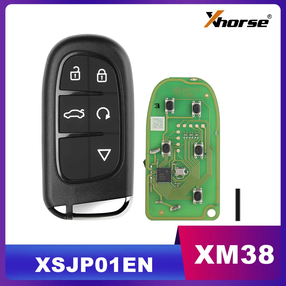 1/2PCS Xhorse XSJP01EN XM38 Smart Remote Key for Jeep Type 5 Buttons