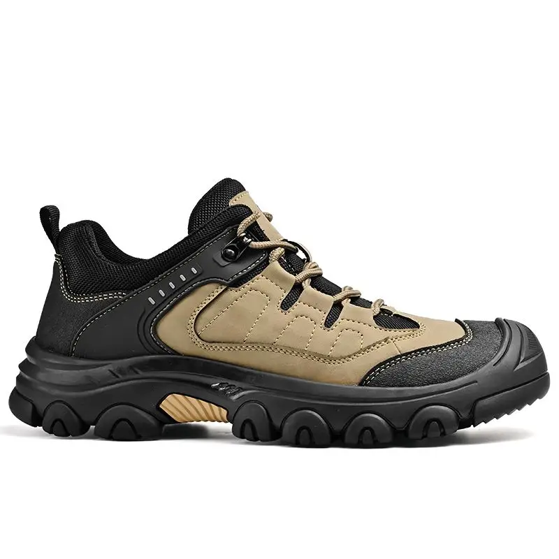 Fashion Tooling Shoes Men Hiking Luxury Athletic Loafers Walking Leather Sneaker Outdoor Mountain Sports Workwear Size 45 46