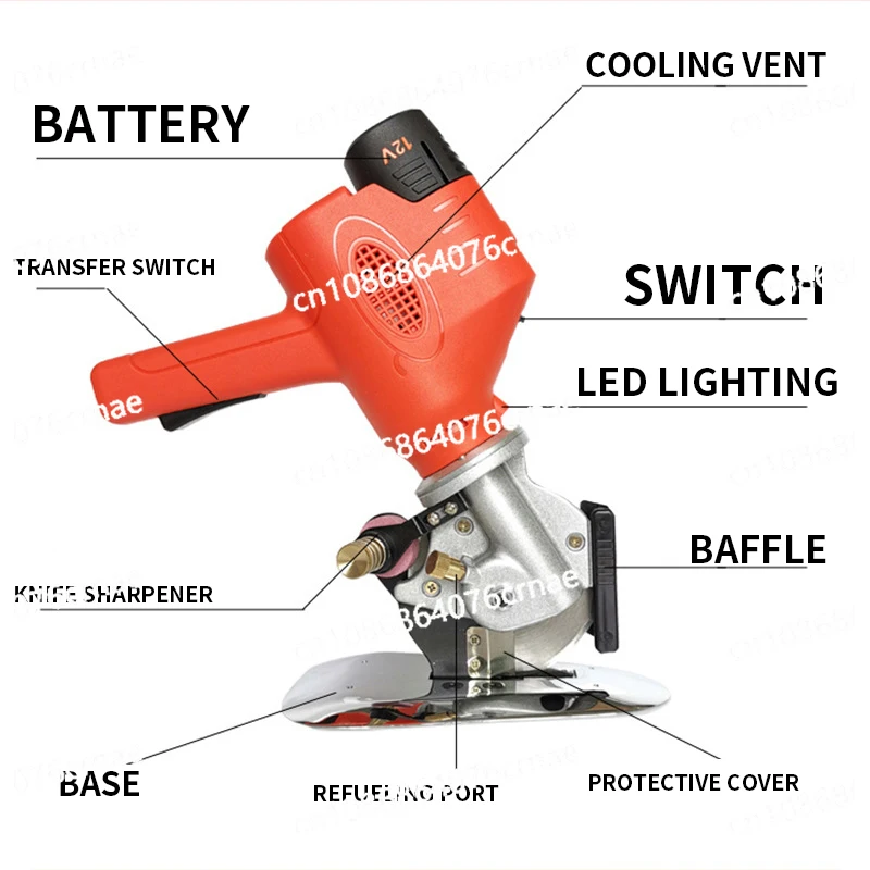 Electric Scissors Shears Cloth Cutter Electric Fabric Cutting Machine Leather Cutting Tools Cordless Sewing Shear for Clothes