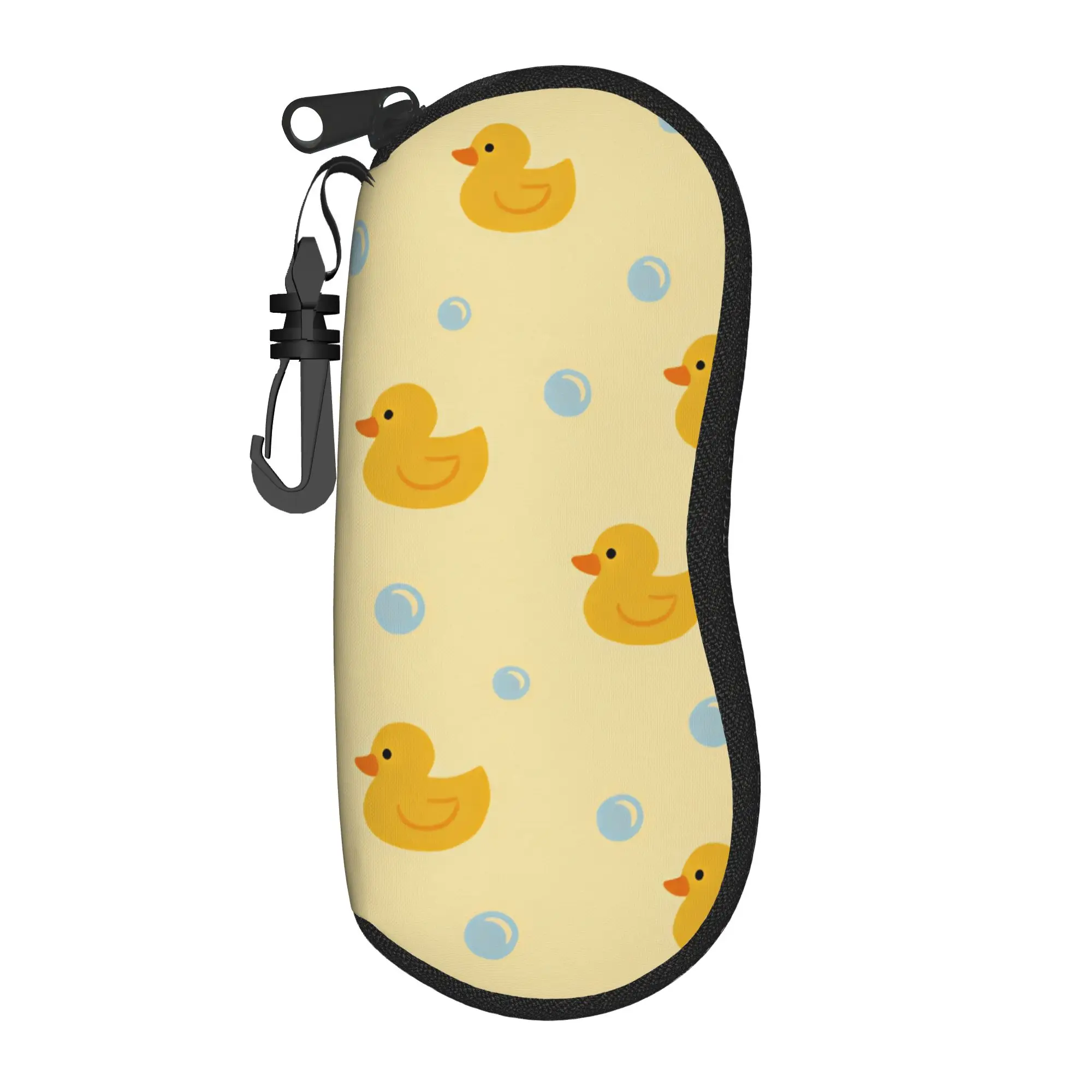 Cartoon Duck   Glasses Case Cover  Print Sunglasses Pouch Fashion Pocket Eyeglass Protector Men Women Eyewear Storage