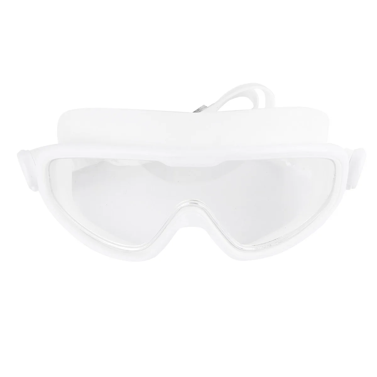 

Waterproof Anti-fog Swimming Goggles Kids Glasses White Men Women UV Protection Adjustable Band Premium Silicone Comfortable