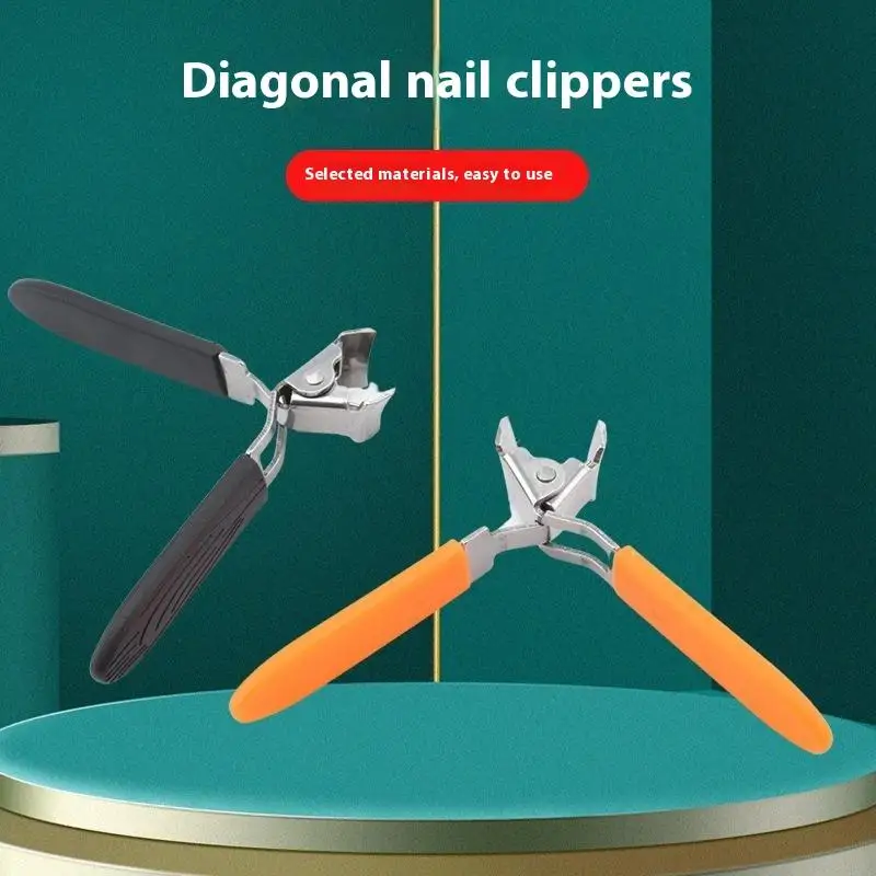 المهنية الفولاذ المقاوم للصدأ مسمار كليبرز مجموعة للأظافر السميكة مكافحة سبلاش حاد المتقلب مسمار باديكير أدوات مانيكير للرجال #1