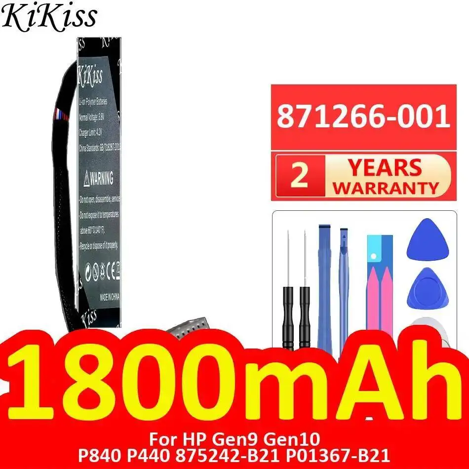 

Высокая совместимость 871266-001 Аккумулятор для серверной карты для HP Gen9 Gen10 P840 P440 875242-B21 P01367-B21 Легкий вес 1800 мАч