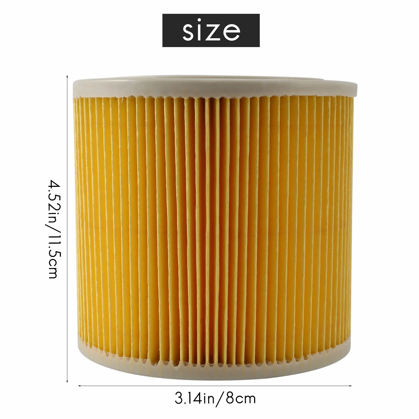 Hochwertige Ersatz luft staub filter beutel für karcher staubsauger teile patrone hepa filter wd2250 wd 1, 5 mv2 mv3 wd3