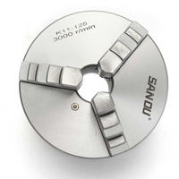SANOU K11-125 3 Jaw Lathe Chuck 125mm Self Centering for Drilling Milling Machine
