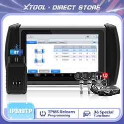 XTOOL InPlus IP819TP Bluetooth TPMS 프로그래밍 도구, 전체 시스템 차량 진단, ECU 코딩, 키 프로그래밍, Android 10, 자동차 스캐너, CAN FD, TS100