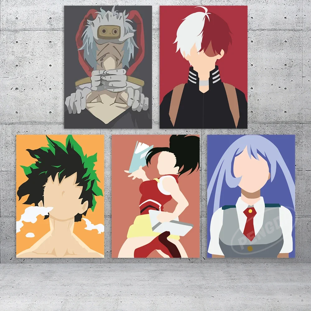 Wall Art My Hero Academia Home Decor Bedroom Midoriya Izuku Canvas Print Painting Anime Poster Shigaraki Tomura Modular Pictures