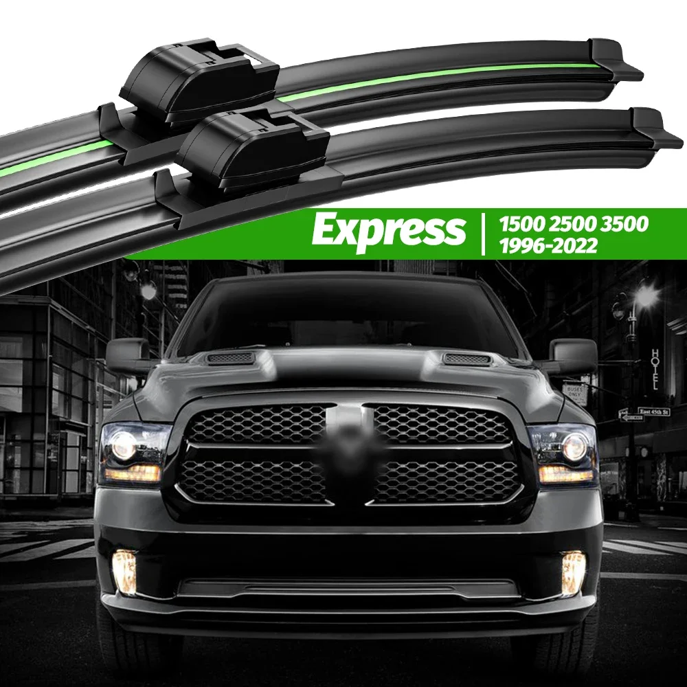 

For Chevrolet Express 1500 2500 3500 1996-2022 2pcs Front Windshield Wiper Blades 2012 2017 2018 Windscreen Window Accessories