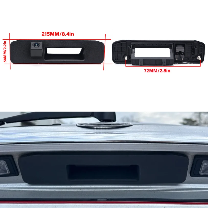 メルセデスベンツa-w176-w177-a160-a180-a200-a220-a250用リアビュー駐車カメラ-防水バックアップリバースカメラ-トランクハンドル
