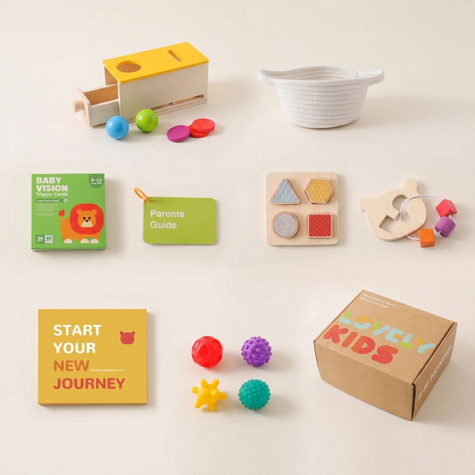 Object Permanence Box with Drawer Child-Centered Busy Box with Drawer Smooth Edges Problem-Solving for Toddlers, Home, Playroom