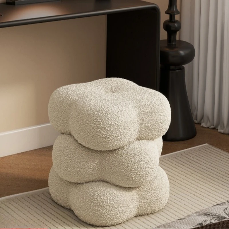 Dressing stool household back chair cloakroom rotating dressing chair