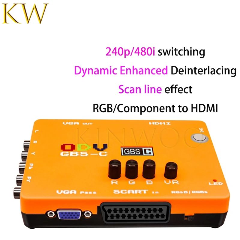 ODV-GBS-C AIO OSSC Adapter Compatible Low Resolution Control RGBS